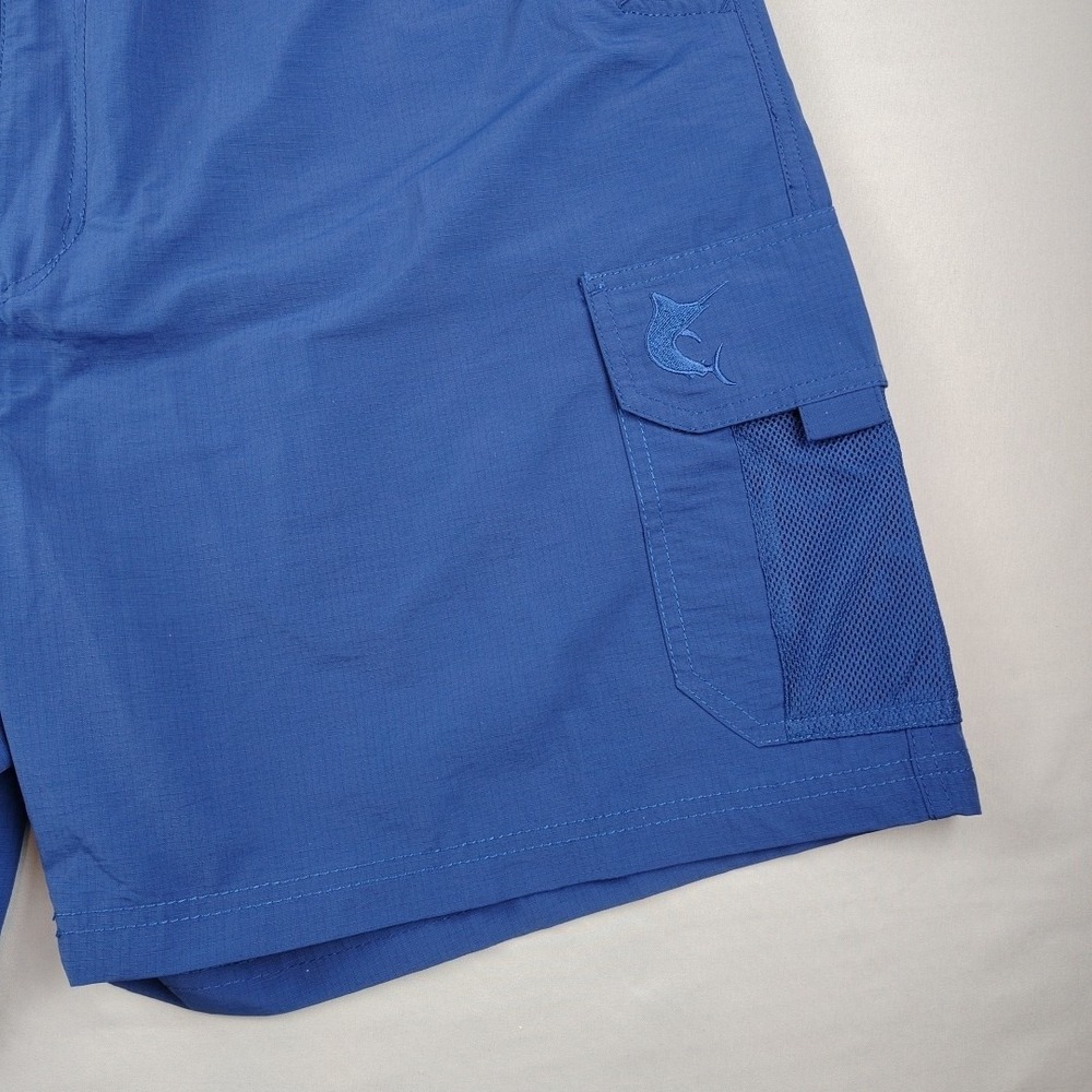 Reel Legends Tarpon Performance Shorts Mens XL Blue 7.5" Inseam Lightweight - Picture 8 of 16